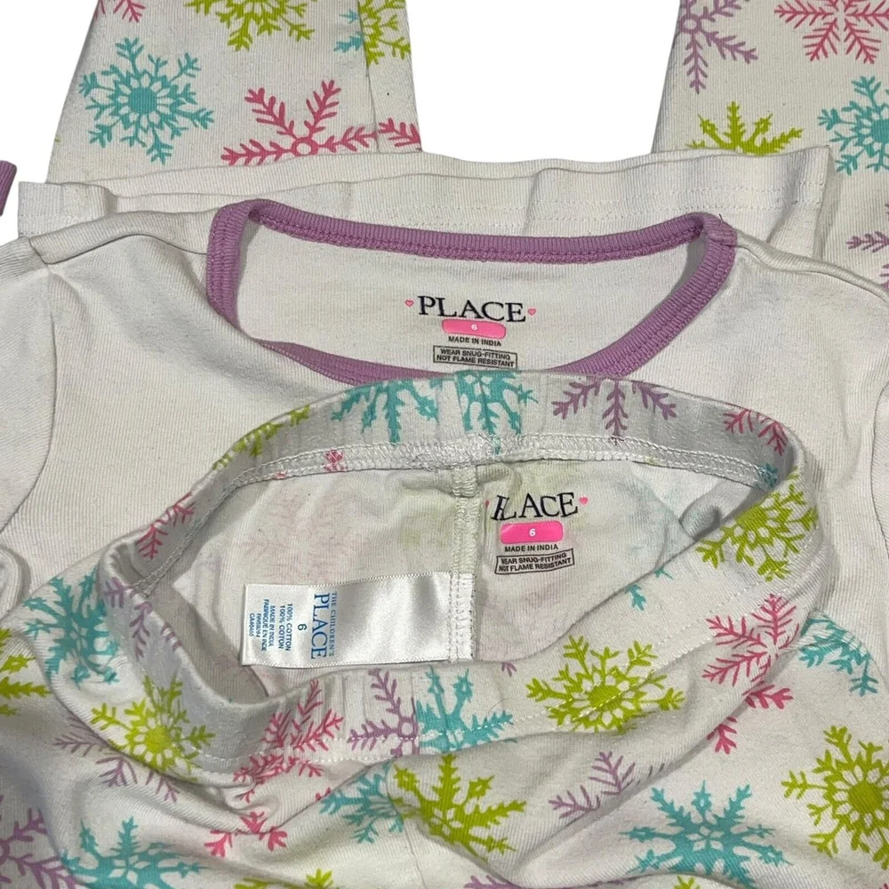 The Children's Place Girls I'm One Of A Kind (snowflake) Pajamas 2 Pc Set Size 6